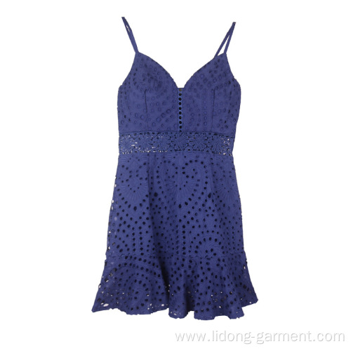 Shollow Out Braces Backless Summer Tight Dress